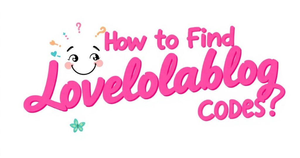 How to Find Lovelolablog Codes?