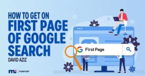 How To Get On First Page Of Google Search David Aziz